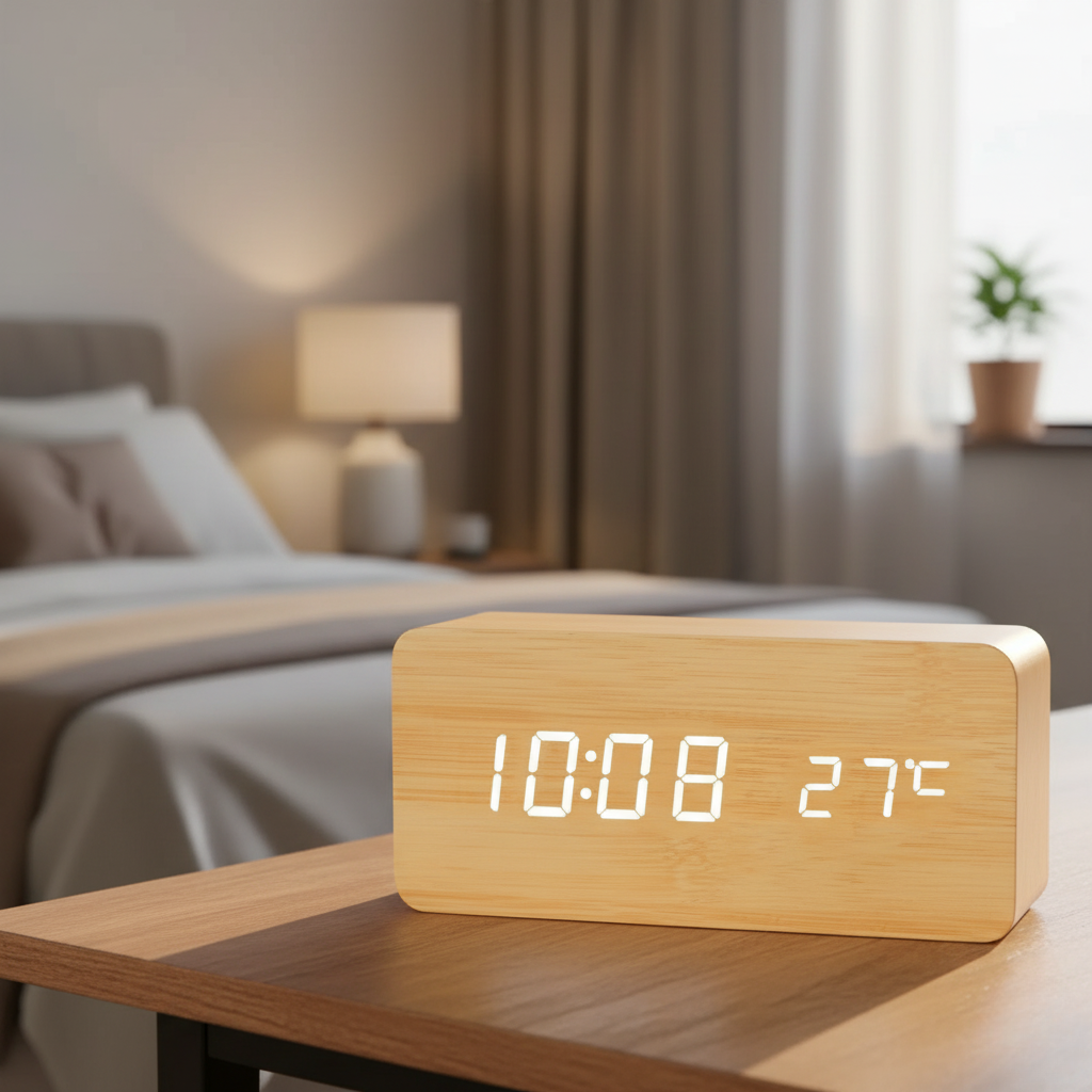 Smart Wooden Digital Clock