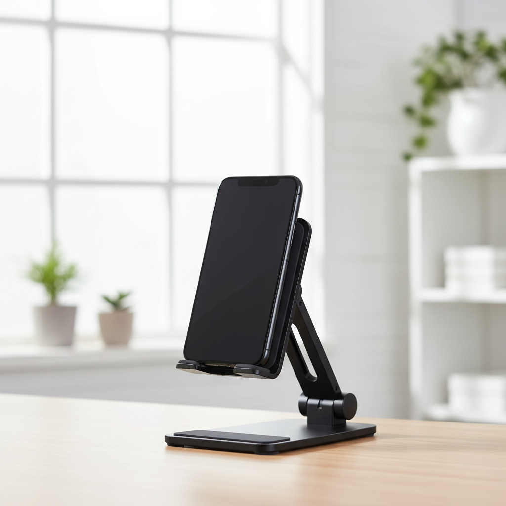 Adjustable Phone & Tablet Stand | Multi-Angle Desk Holder | Portable & Stable