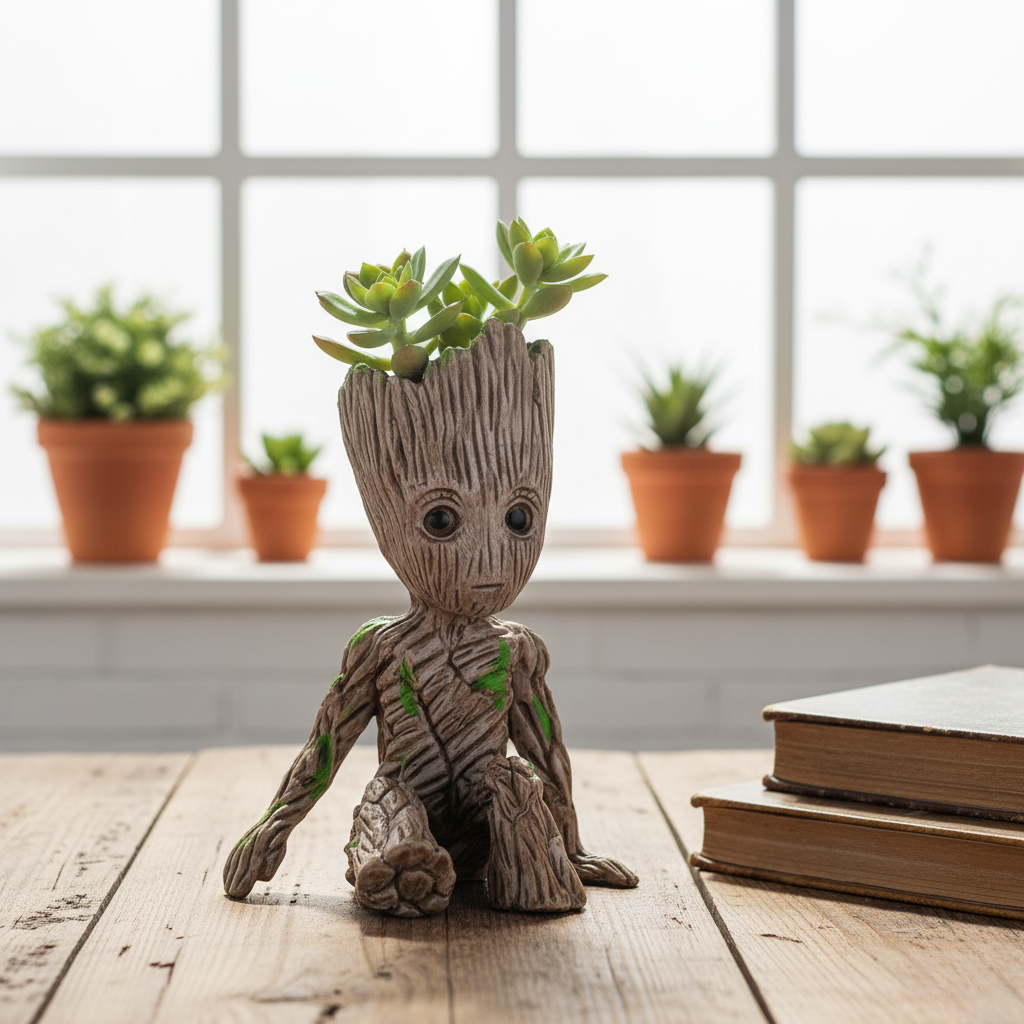 Home Decoration Crafts Miniature Model Office Desktop Display Cartoon Groot Figurines Handicrafts Decor Tree Man Ornament 5CM
