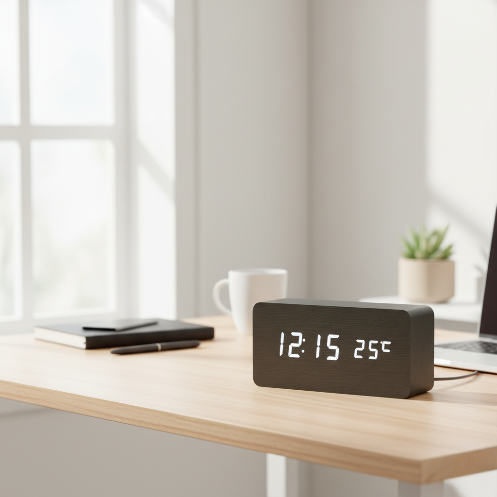 Smart Wooden Digital Clock
