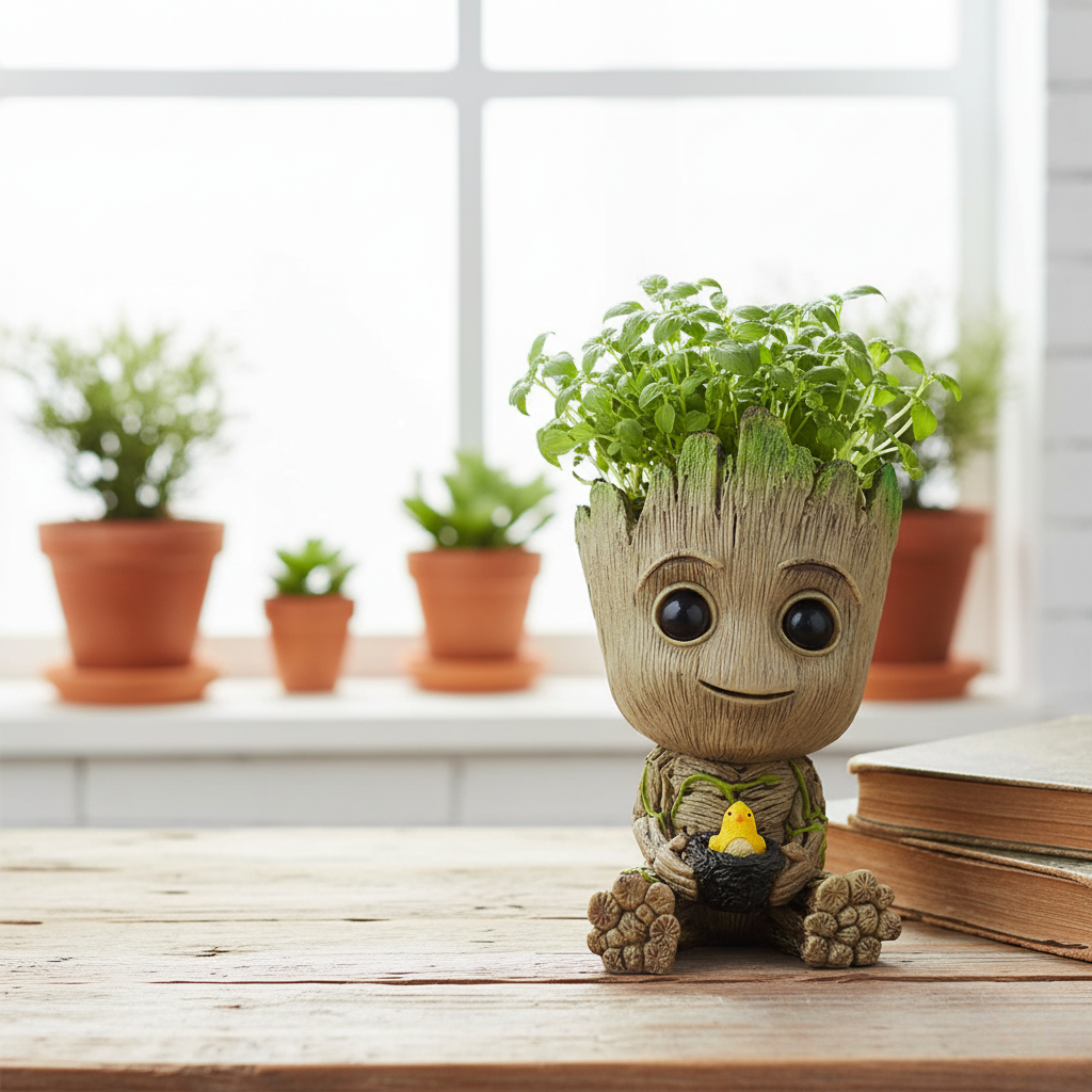 Home Decoration Crafts Miniature Model Office Desktop Display Cartoon Groot Figurines Handicrafts Decor Tree Man Ornament 5CM