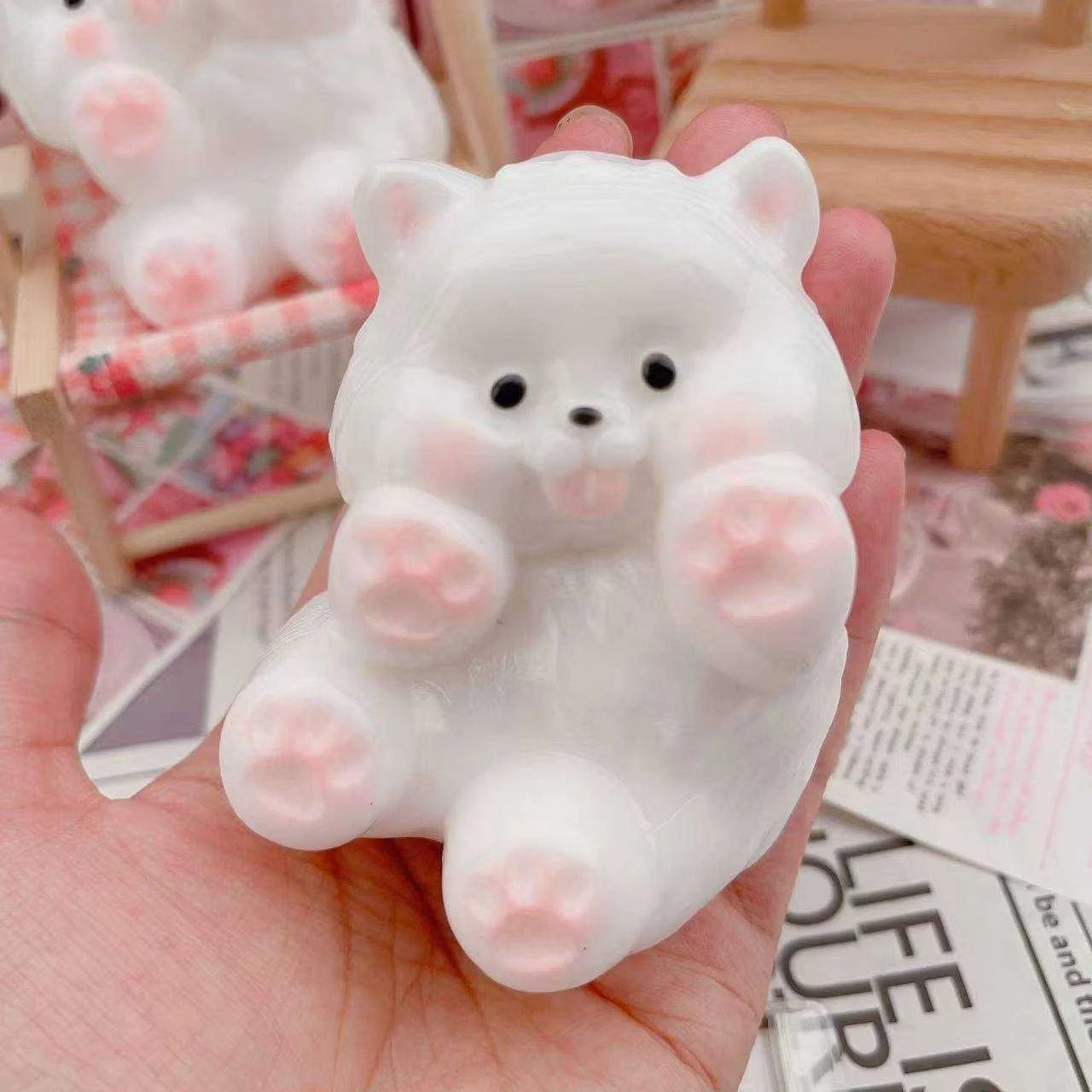 Anime EVA Squishy Toys Wholesale Sensory Fidget Toy Stress Relief Pinched Squeeze Cat Paw Taba