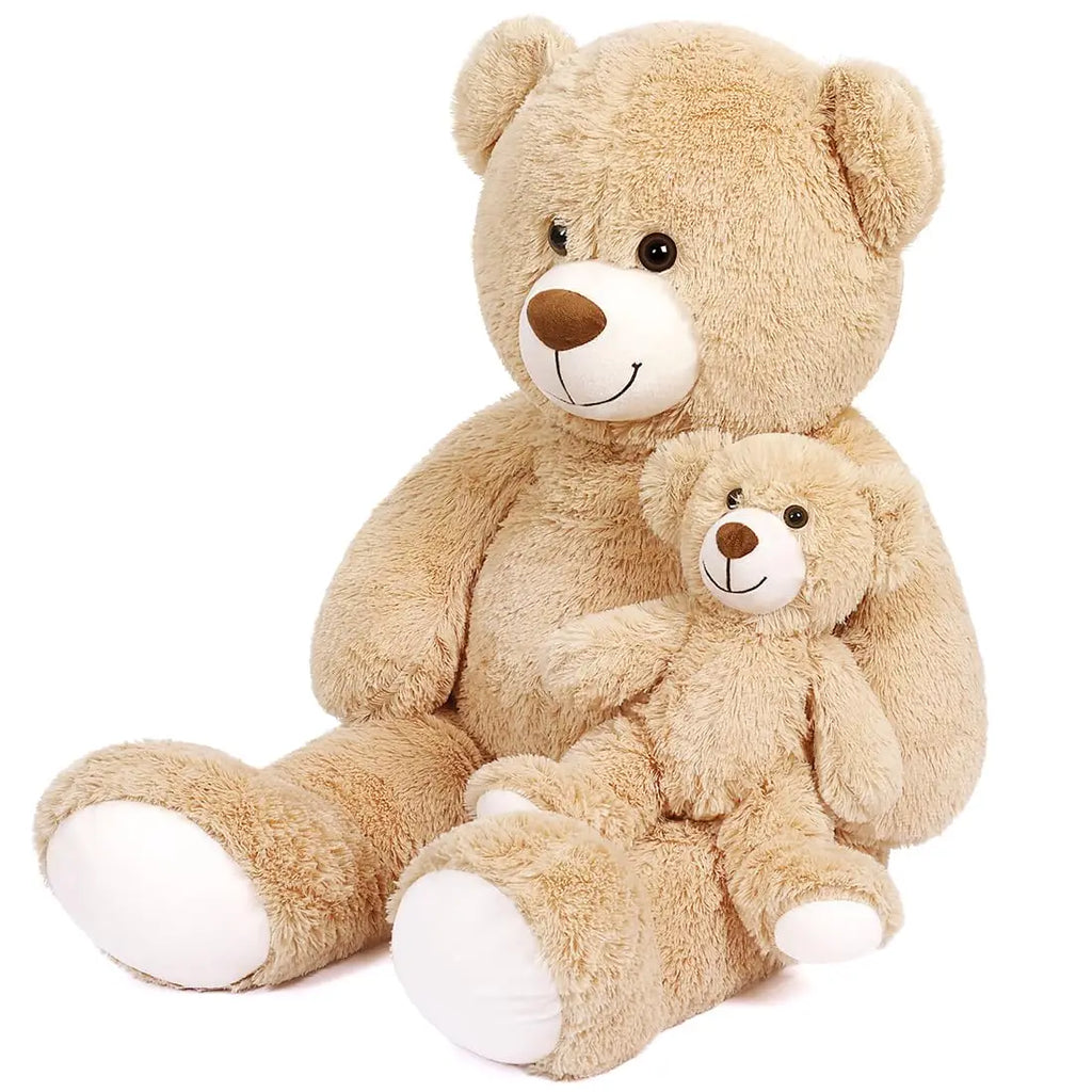 PP Cotton Filling Super Soft Giant Cute Teddy Bear Stuffed Animal Big Size Mama Bear Plush Toys Doll With Baby Teddy Bear