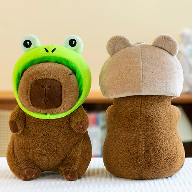 8Inch Cartoon Animal Capybara Stuffed Plush Toys PP Cotton Comforter Factory Wholesale Claw Machine Stall Display