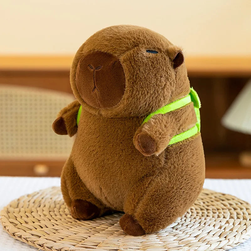8Inch Cartoon Animal Capybara Stuffed Plush Toys PP Cotton Comforter Factory Wholesale Claw Machine Stall Display