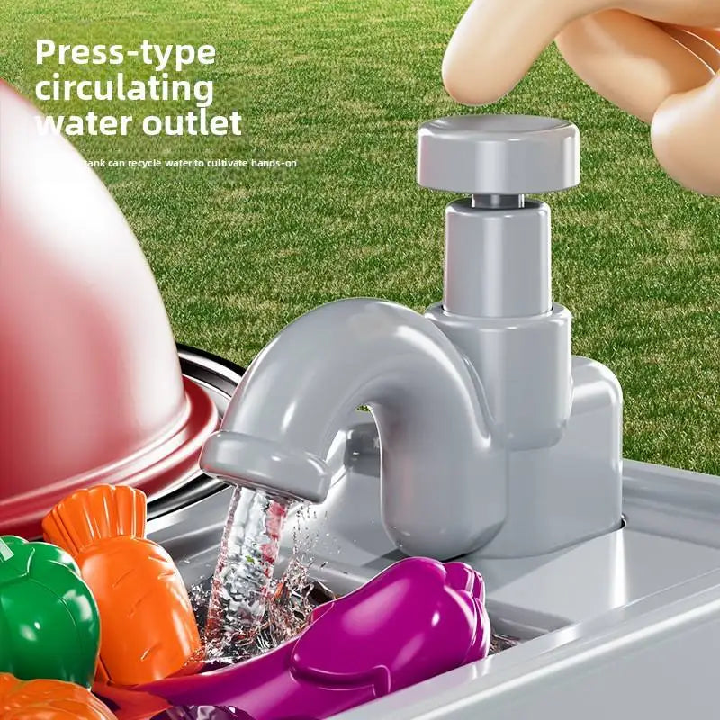 Spray Barbecue Grill Pretend Play Toy, Pressurized Water Simulation Cooking Kitchen Outdoor and Indoor Interactive Toy