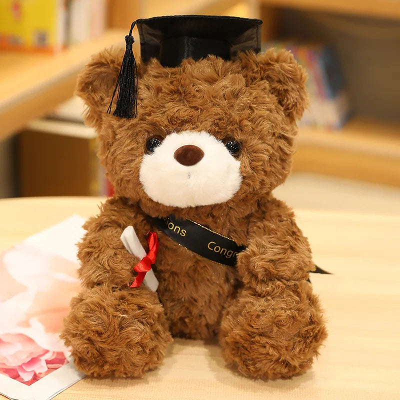 Hot New Embroidered Super Soft Plush Teddy Bear Animal Toy with PP Cotton Filling 23-28cm Party Gift for Kids Stress Relief