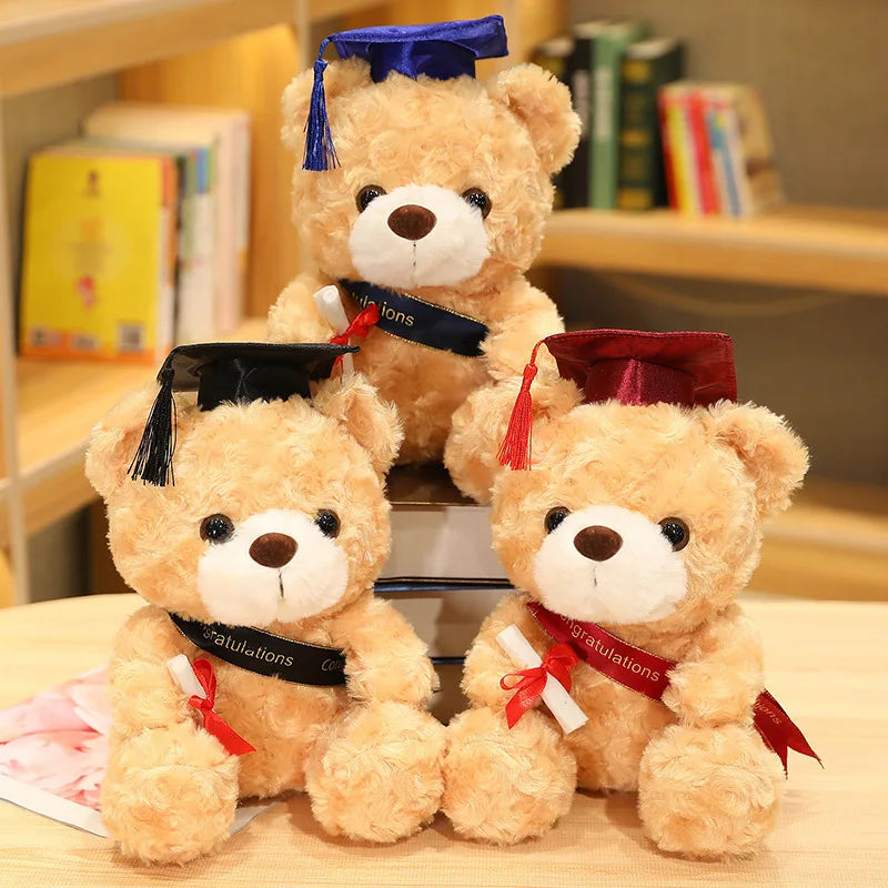 Hot New Embroidered Super Soft Plush Teddy Bear Animal Toy with PP Cotton Filling 23-28cm Party Gift for Kids Stress Relief