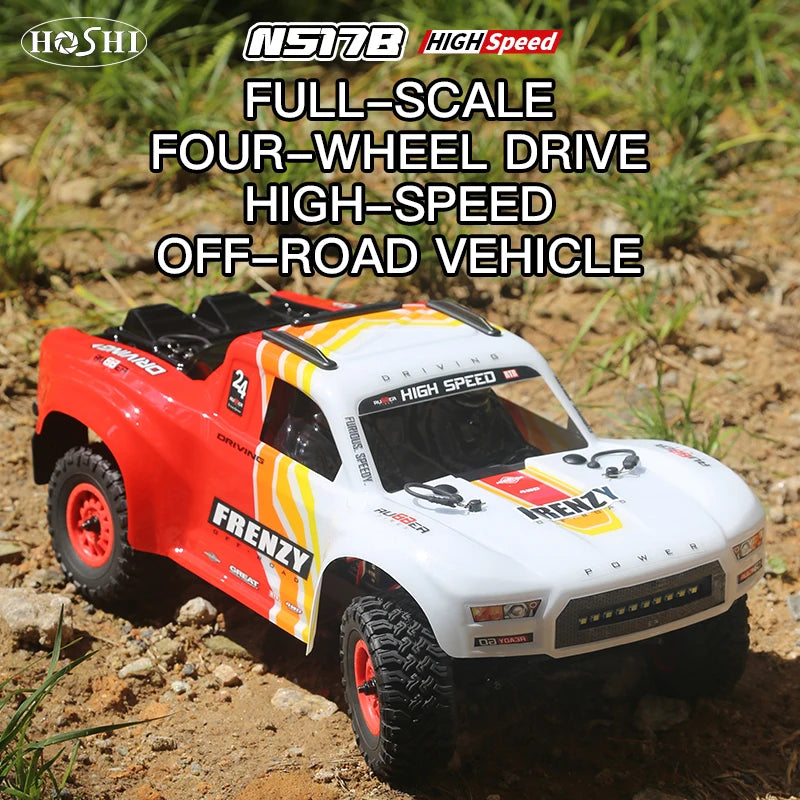 HOSHI N517B Frenzy 1/12 scale brushless full scale 4WD 70KM/H rc car 4x4 high speed off-road truck monster vehicle RTR DIY model