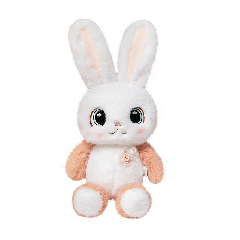 Hot Sale Unisex Rabbit Plush Toy Orange 40-70cm PP Cotton Filled Embroidered Brooches Long Doll for Parties Children's Gift