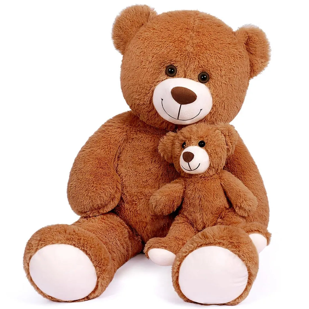 PP Cotton Filling Super Soft Giant Cute Teddy Bear Stuffed Animal Big Size Mama Bear Plush Toys Doll With Baby Teddy Bear