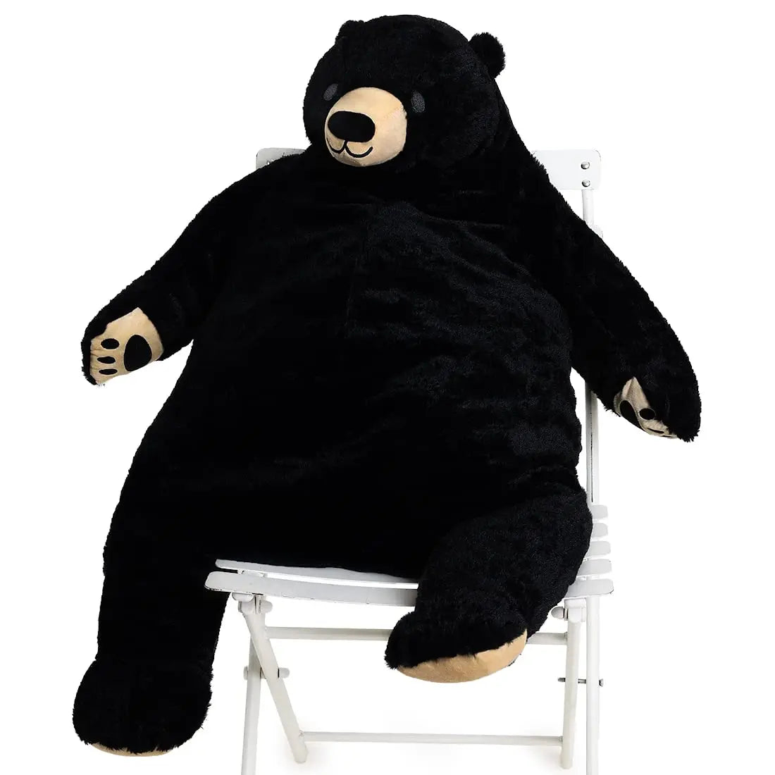 Huge Black White Brown Bear Soft Giant Stuffed Bear Toy Polyester with PP Cotton Filling Plush Gifts for Parties