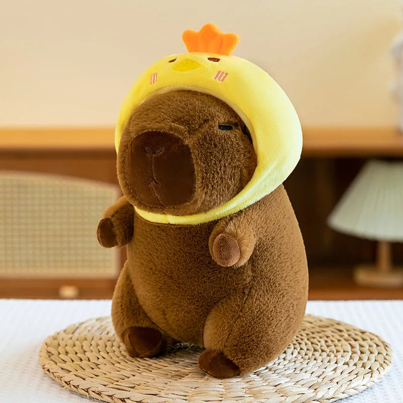 8Inch Cartoon Animal Capybara Stuffed Plush Toys PP Cotton Comforter Factory Wholesale Claw Machine Stall Display