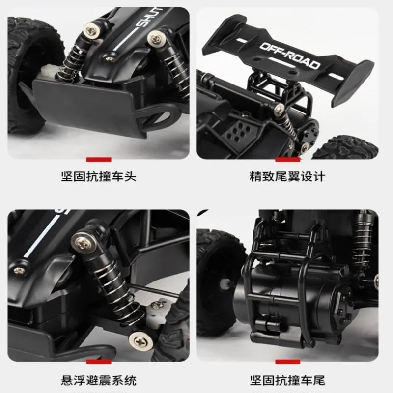 Drift Remote Control Car, Large Four-wheel Drive Racing Car, Charging, High-speed, Children's Toy Car