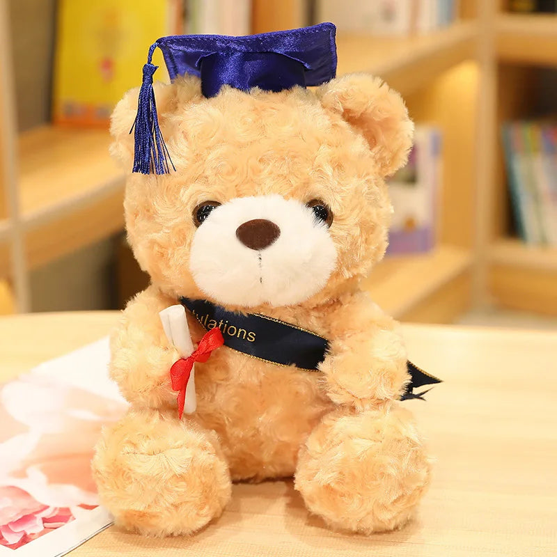 Hot New Embroidered Super Soft Plush Teddy Bear Animal Toy with PP Cotton Filling 23-28cm Party Gift for Kids Stress Relief