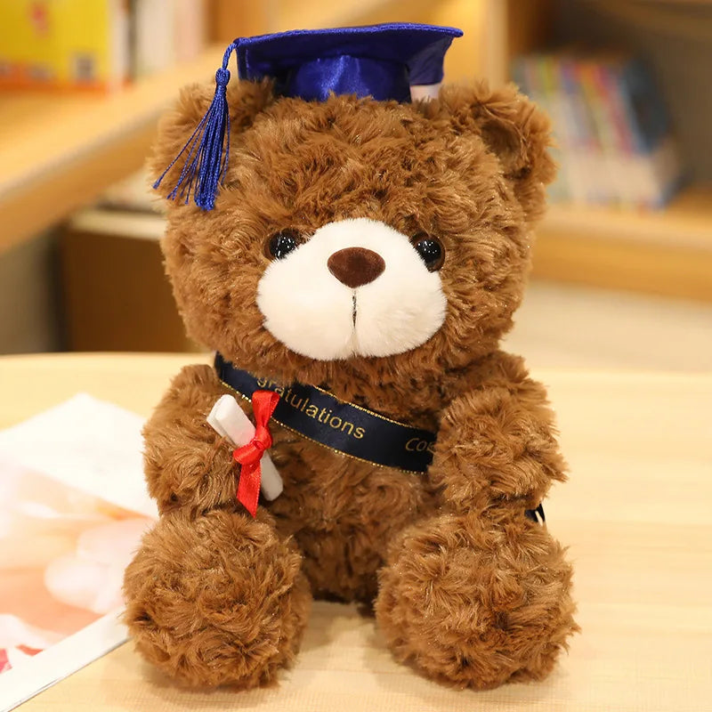 Hot New Embroidered Super Soft Plush Teddy Bear Animal Toy with PP Cotton Filling 23-28cm Party Gift for Kids Stress Relief