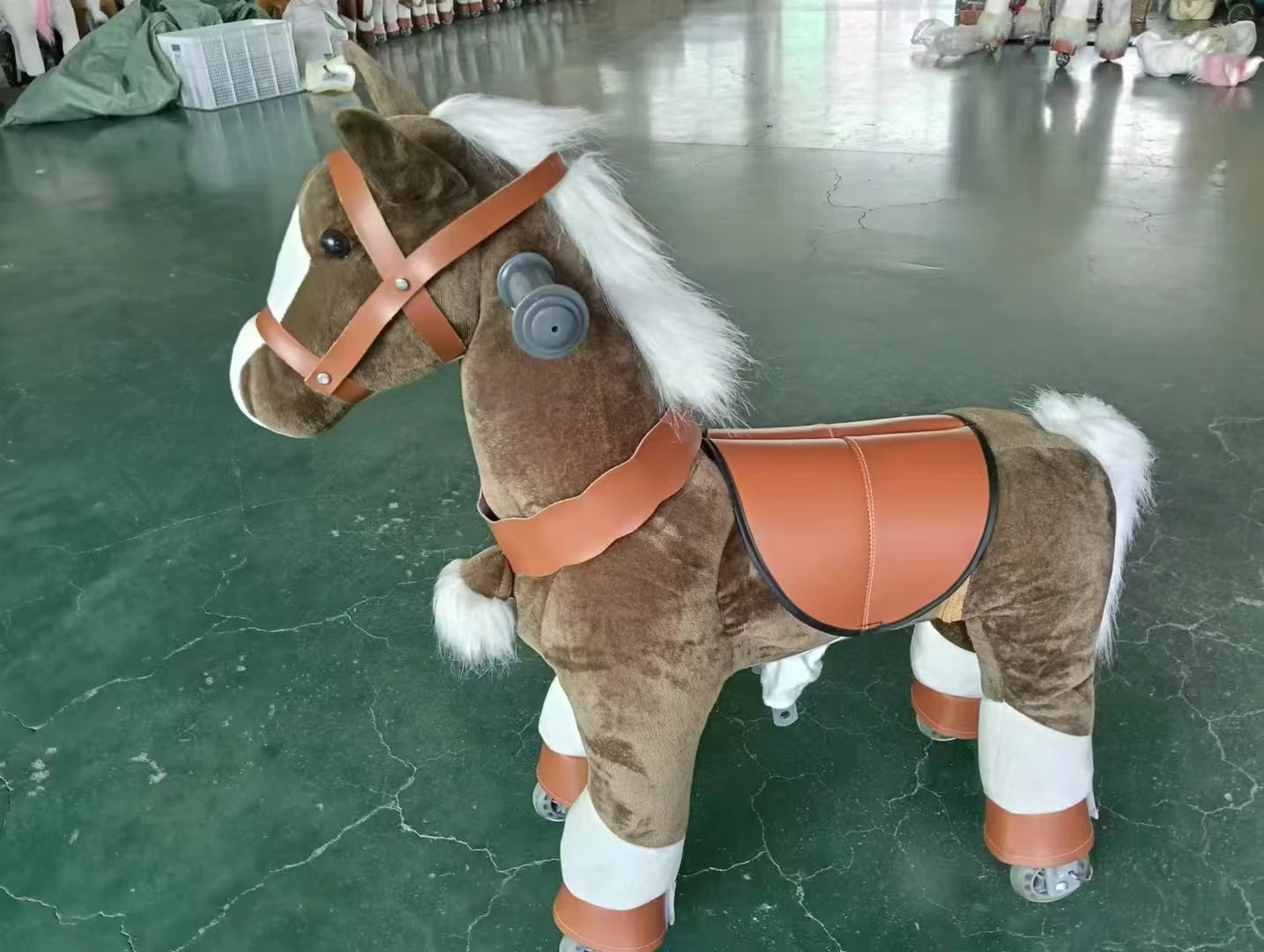 Electric Ride on unicorn Riding Horse pony Toy for Children for Mall Walking Animal Entertainment