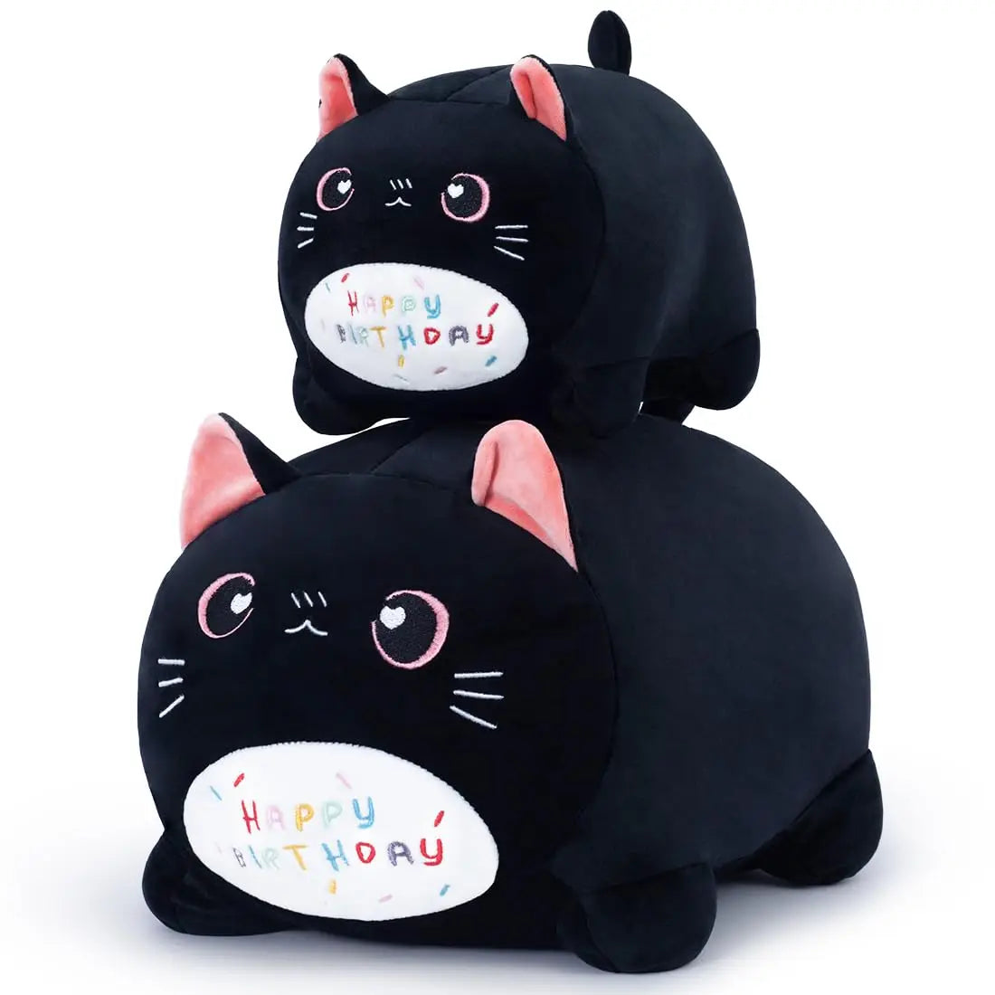 Personalized Pet Squishy Birthday Cat Black Stuffed Animal Soft Plush Toy Pillow for Children