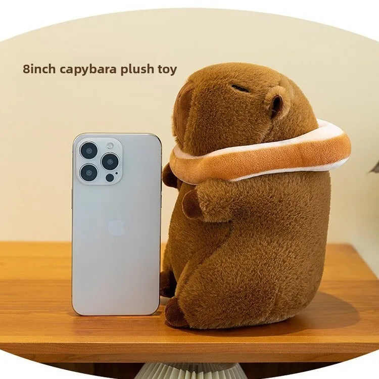 8Inch Cartoon Animal Capybara Stuffed Plush Toys PP Cotton Comforter Factory Wholesale Claw Machine Stall Display