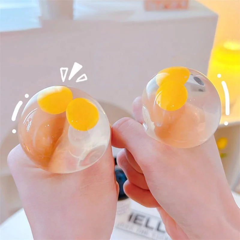 Durable PU Material Squeeze Egg Funny Fidget Toy Stress Relieving Unisex 14 Years & up