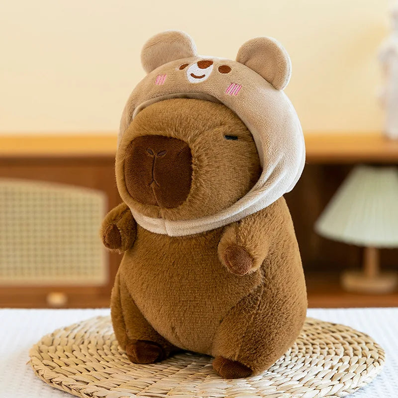 8Inch Cartoon Animal Capybara Stuffed Plush Toys PP Cotton Comforter Factory Wholesale Claw Machine Stall Display