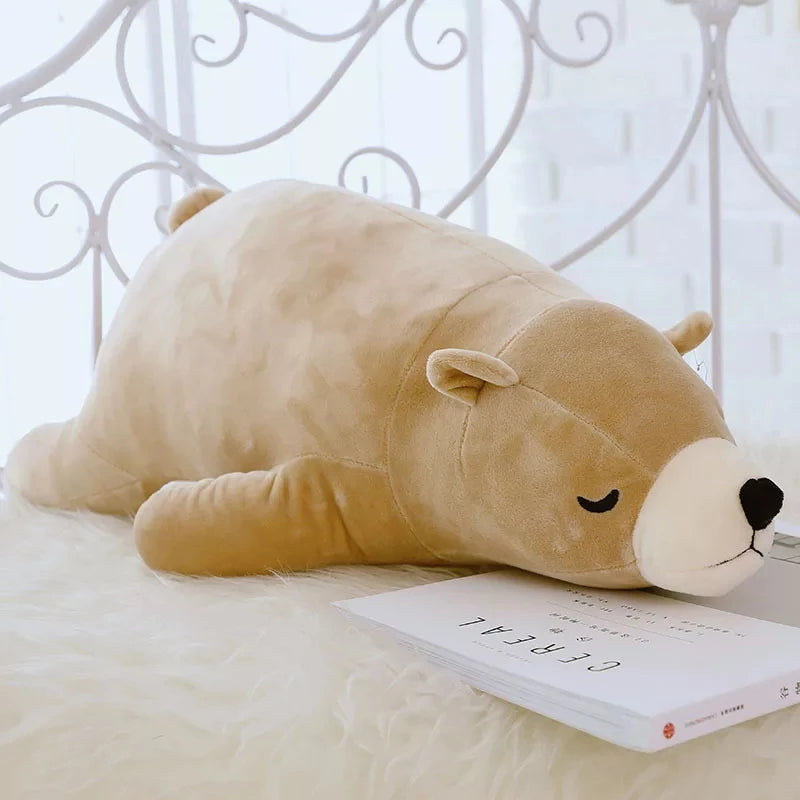 30-110CM Kawaii Dressed Polar Bear Stuffed Animals Big Size Super Soft Animal Cushion Sleeping Pillow Plush Toy Kid