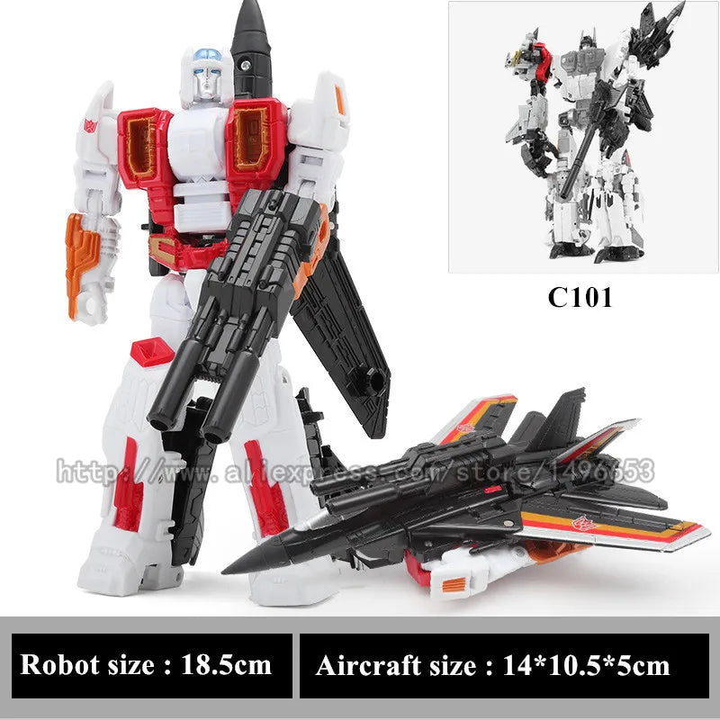Haizhixing 5 IN 1 Transformation Robot Car Toys Anime Devastator Aircraft Tank Model KO Boys Truck Collection Kid Adult Gift