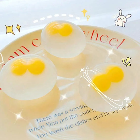 Durable PU Material Squeeze Egg Funny Fidget Toy Stress Relieving Unisex 14 Years & up