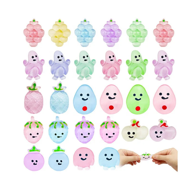 Durable PU Material Squeeze Egg Funny Fidget Toy Stress Relieving Unisex 14 Years & up
