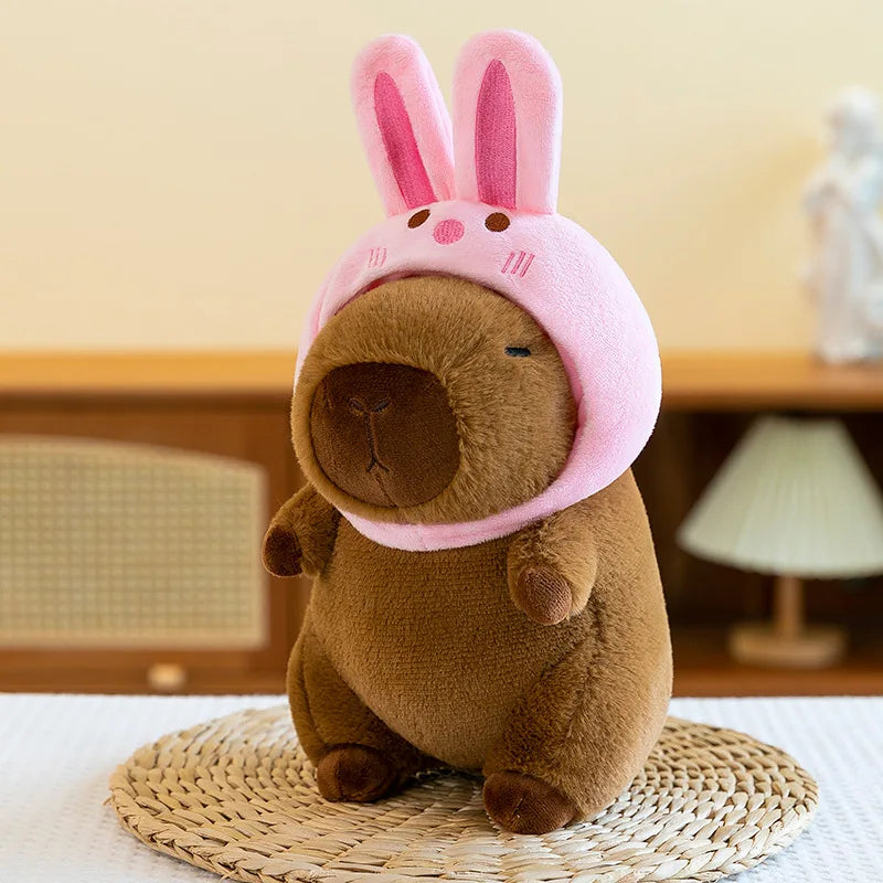 8Inch Cartoon Animal Capybara Stuffed Plush Toys PP Cotton Comforter Factory Wholesale Claw Machine Stall Display