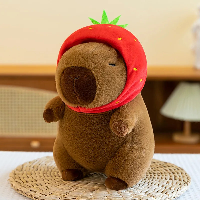 8Inch Cartoon Animal Capybara Stuffed Plush Toys PP Cotton Comforter Factory Wholesale Claw Machine Stall Display