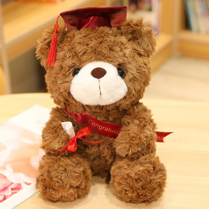 Hot New Embroidered Super Soft Plush Teddy Bear Animal Toy with PP Cotton Filling 23-28cm Party Gift for Kids Stress Relief