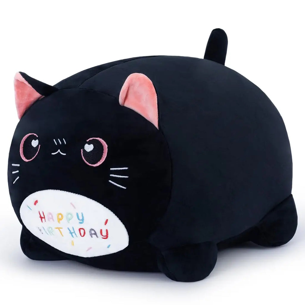 Personalized Pet Squishy Birthday Cat Black Stuffed Animal Soft Plush Toy Pillow for Children