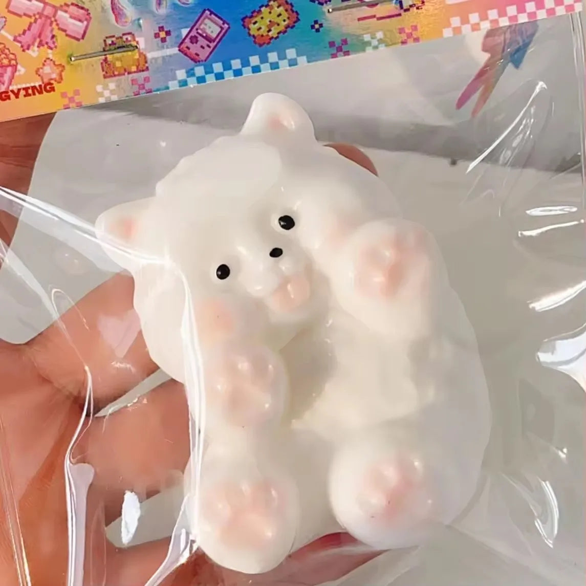 Anime EVA Squishy Toys Wholesale Sensory Fidget Toy Stress Relief Pinched Squeeze Cat Paw Taba