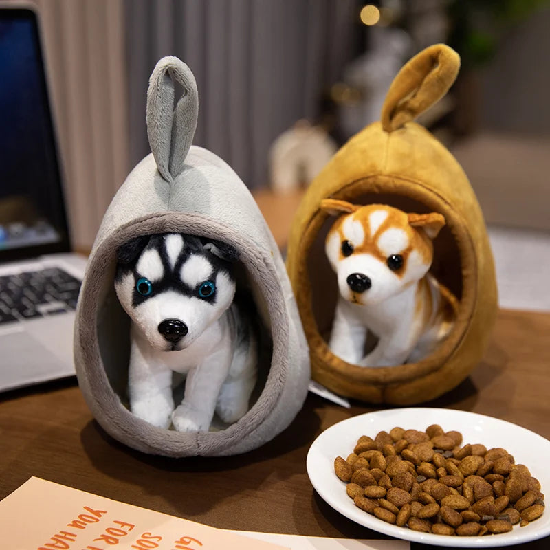 Wholesale New Cat Litter Toys Comfortable Bear Animal Toy 21cm Orange PP Cotton Filling Washed Technics
