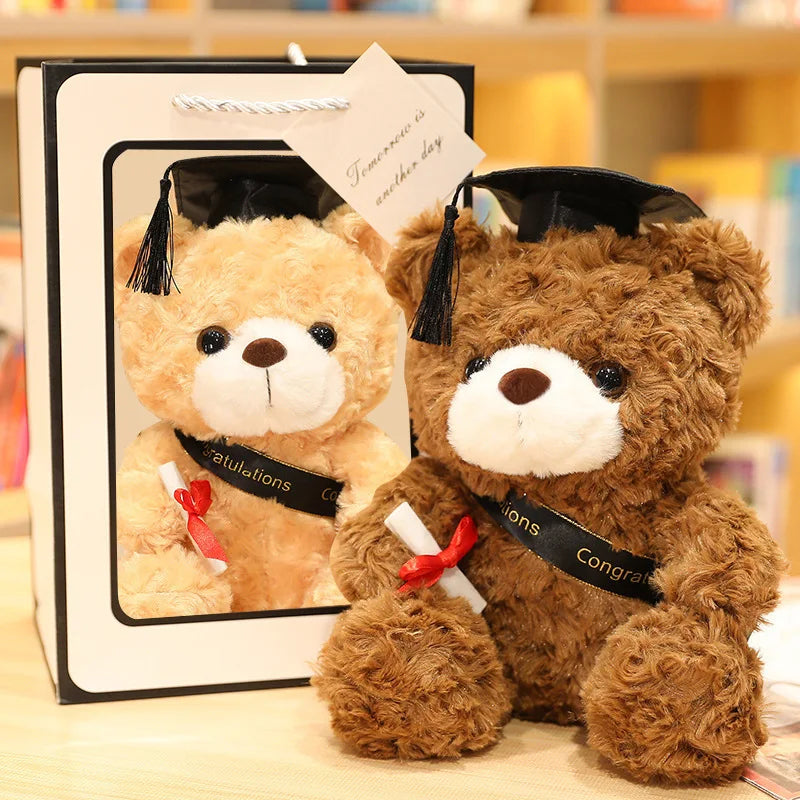 Hot New Embroidered Super Soft Plush Teddy Bear Animal Toy with PP Cotton Filling 23-28cm Party Gift for Kids Stress Relief