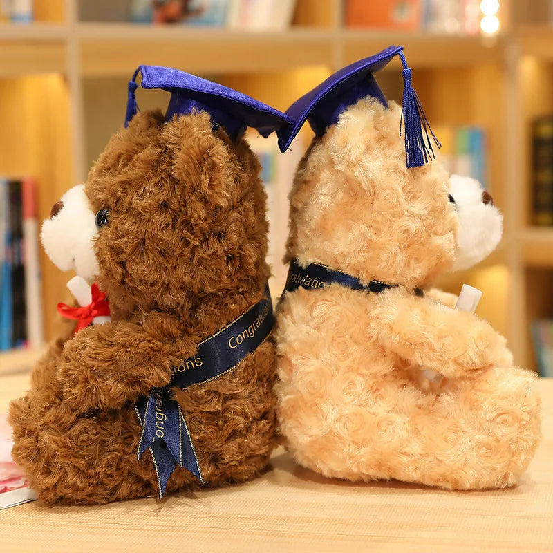 Hot New Embroidered Super Soft Plush Teddy Bear Animal Toy with PP Cotton Filling 23-28cm Party Gift for Kids Stress Relief