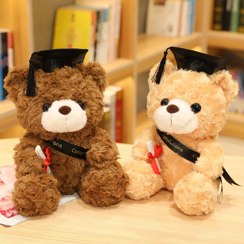 Hot New Embroidered Super Soft Plush Teddy Bear Animal Toy with PP Cotton Filling 23-28cm Party Gift for Kids Stress Relief