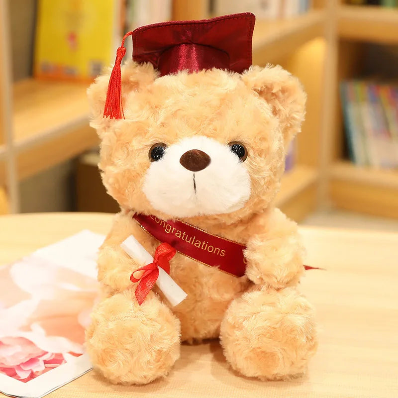 Hot New Embroidered Super Soft Plush Teddy Bear Animal Toy with PP Cotton Filling 23-28cm Party Gift for Kids Stress Relief