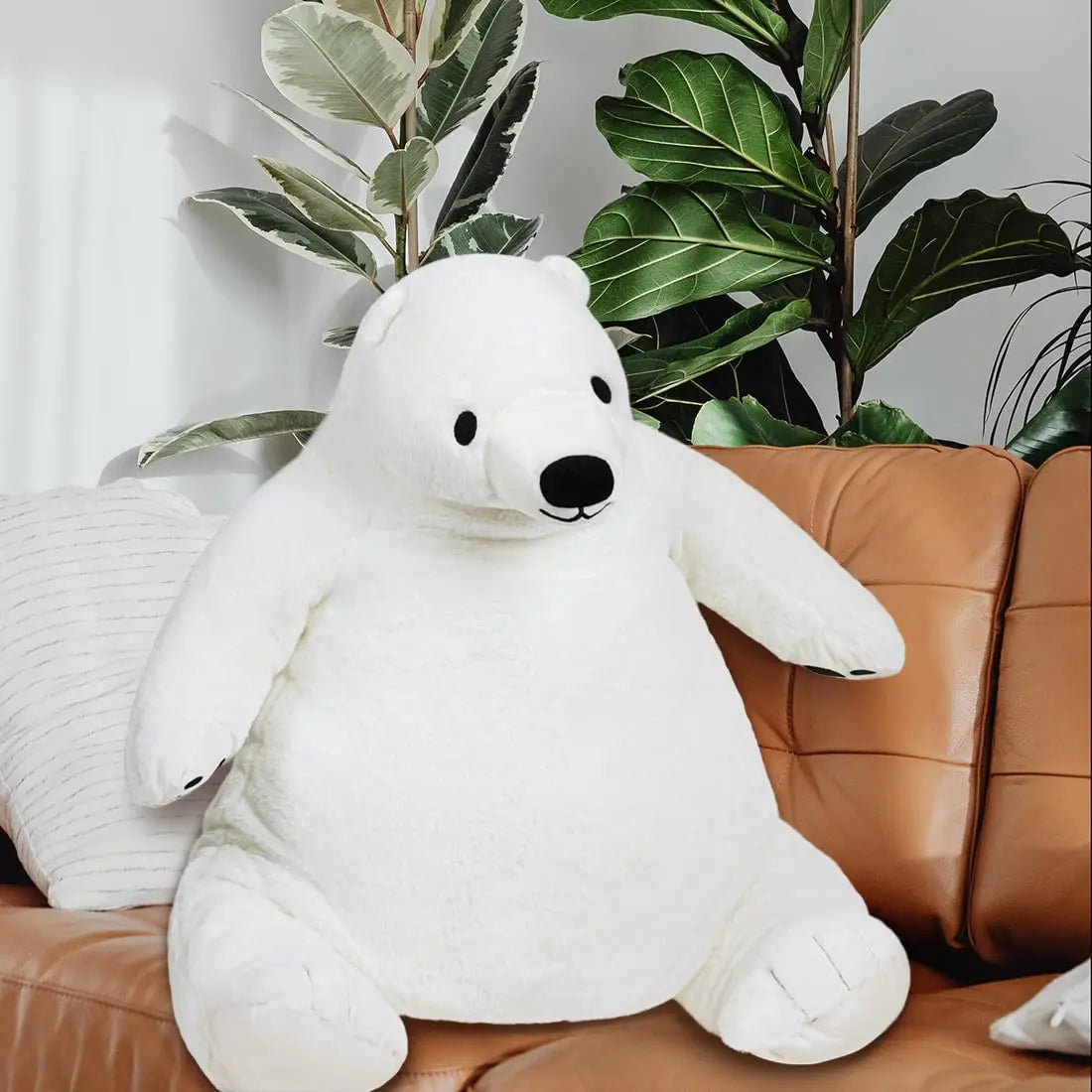 Huge Black White Brown Bear Soft Giant Stuffed Bear Toy Polyester with PP Cotton Filling Plush Gifts for Parties