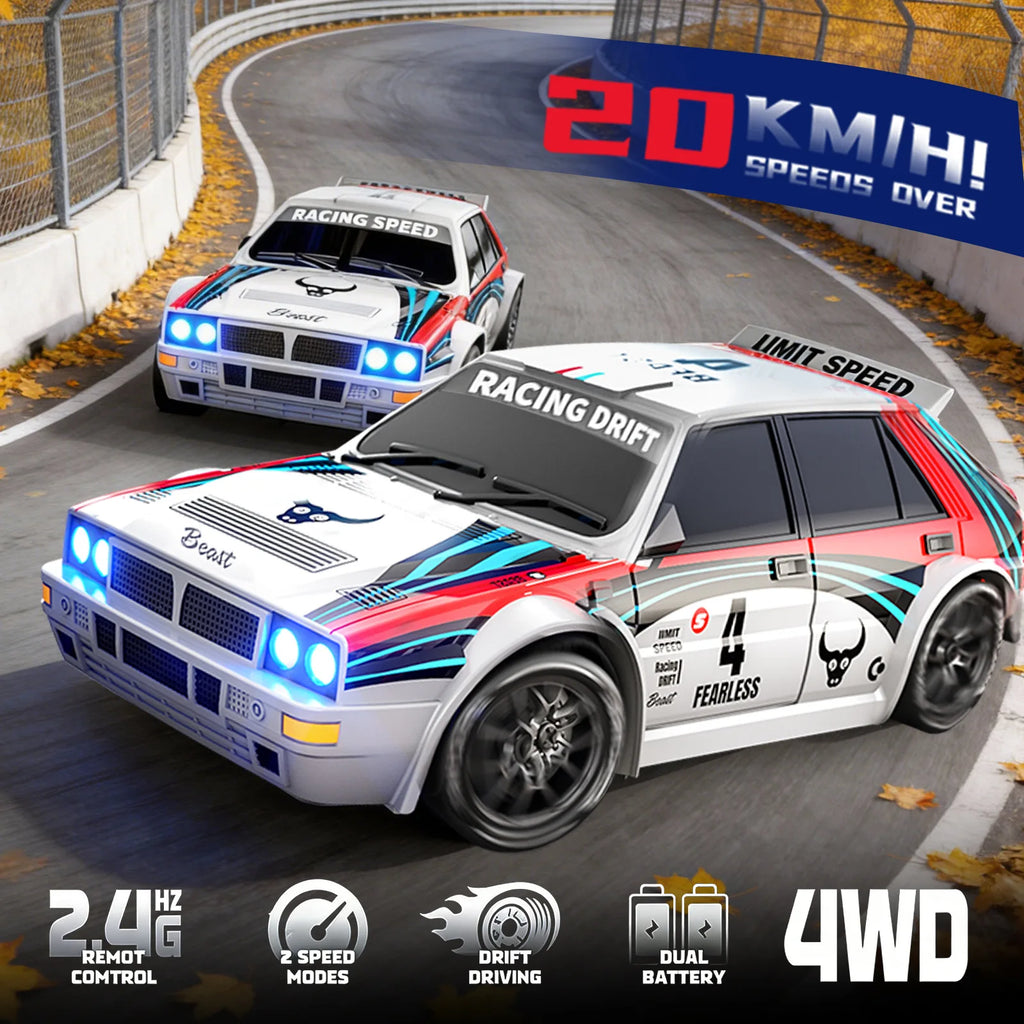 ZLL SG204 PRO Mini RC Car 1/24 2.4G 4WD RC Drift Car With LED Light Remote Control High Speed On-Road Racing Vehicle