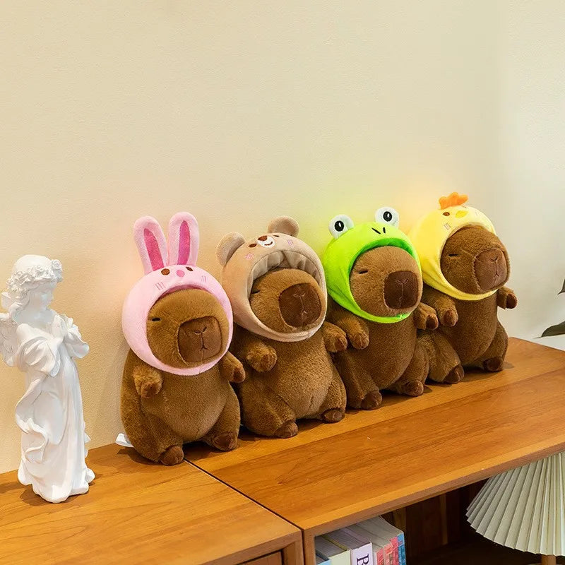8Inch Cartoon Animal Capybara Stuffed Plush Toys PP Cotton Comforter Factory Wholesale Claw Machine Stall Display