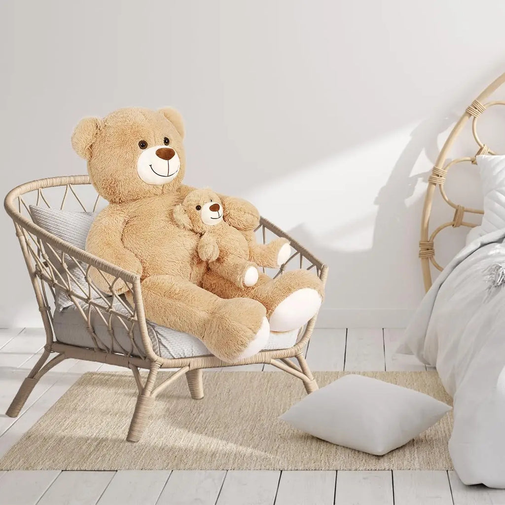 PP Cotton Filling Super Soft Giant Cute Teddy Bear Stuffed Animal Big Size Mama Bear Plush Toys Doll With Baby Teddy Bear