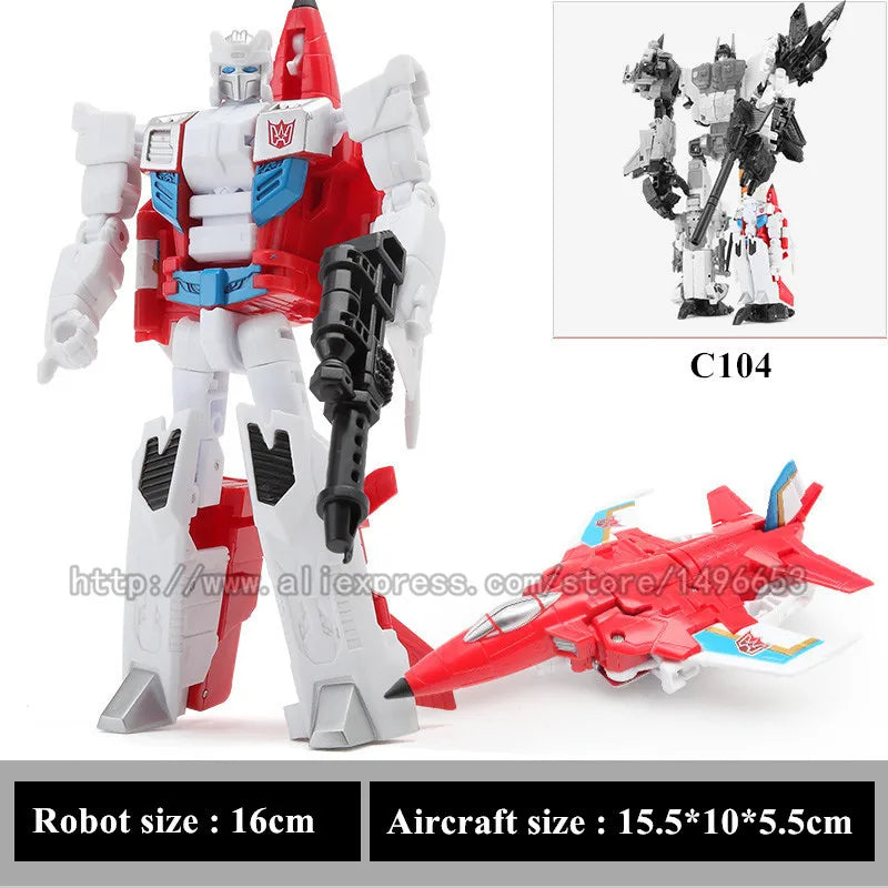Haizhixing 5 IN 1 Transformation Robot Car Toys Anime Devastator Aircraft Tank Model KO Boys Truck Collection Kid Adult Gift