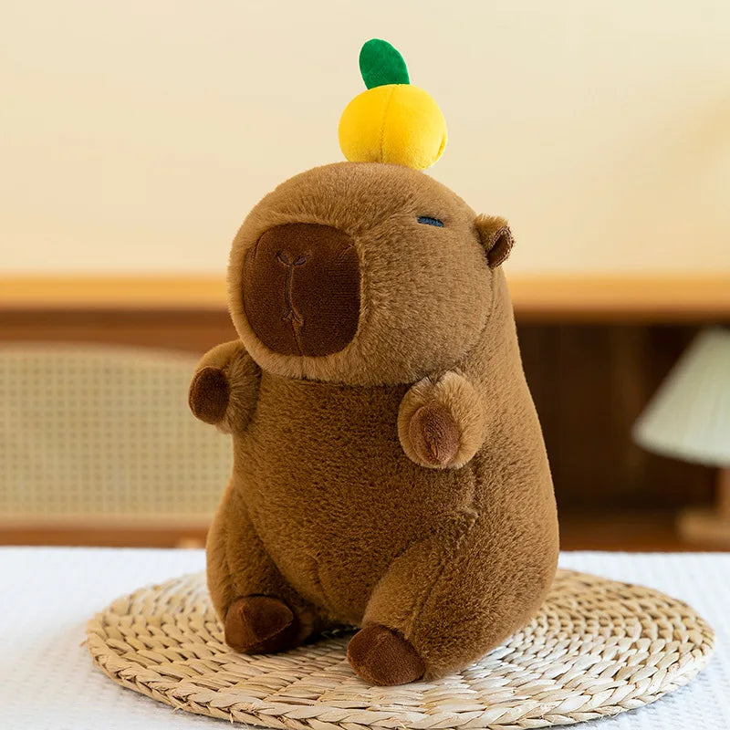8Inch Cartoon Animal Capybara Stuffed Plush Toys PP Cotton Comforter Factory Wholesale Claw Machine Stall Display
