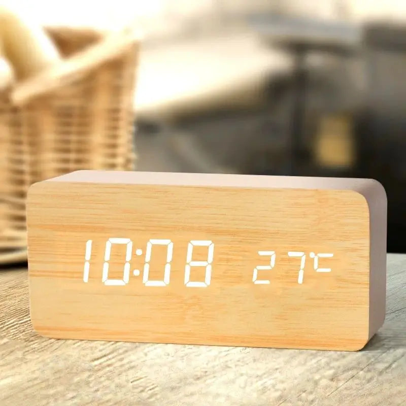 Smart Wooden Digital Clock