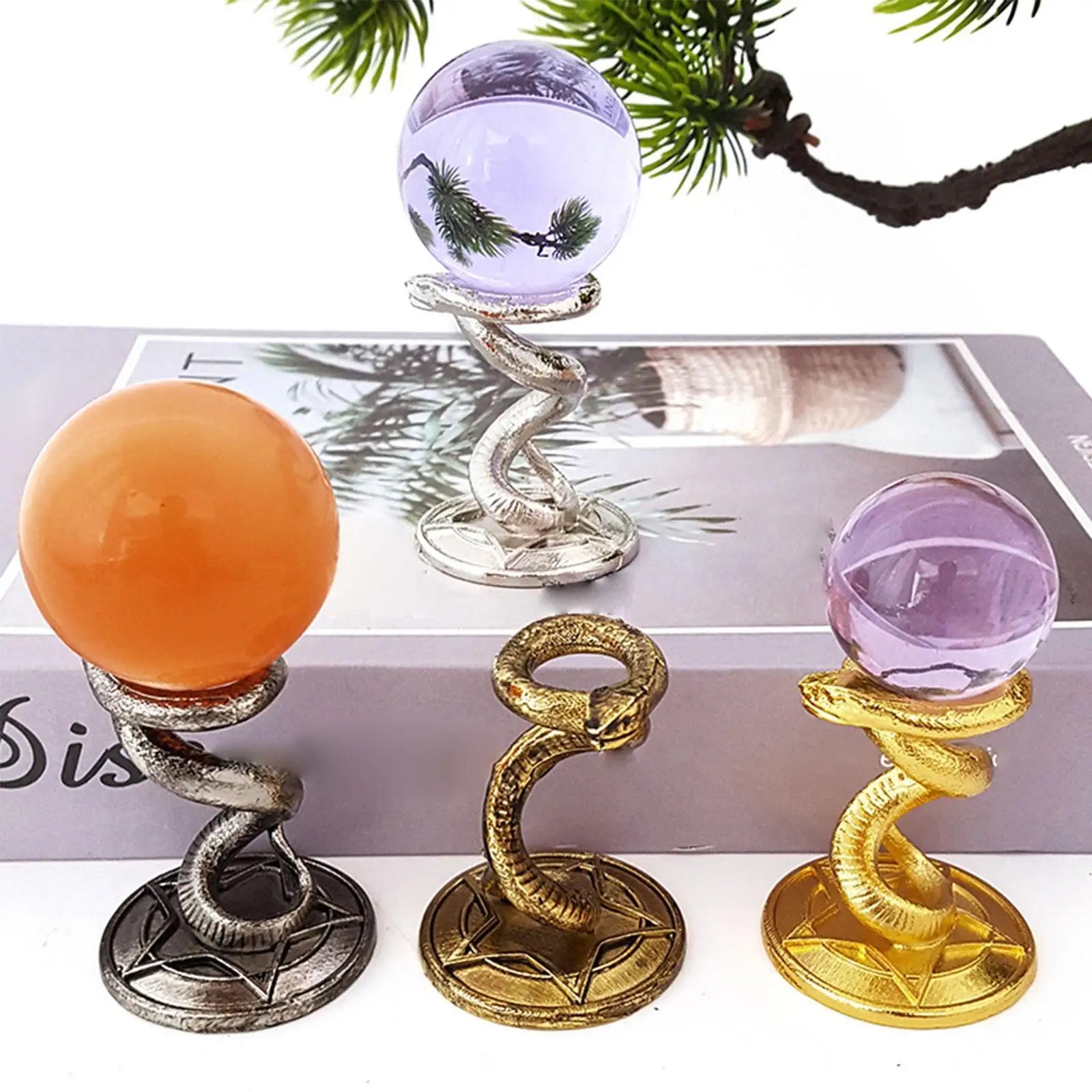 Decorative Ball Stand Ornament Rack Base Display Stand for Home Office Decor