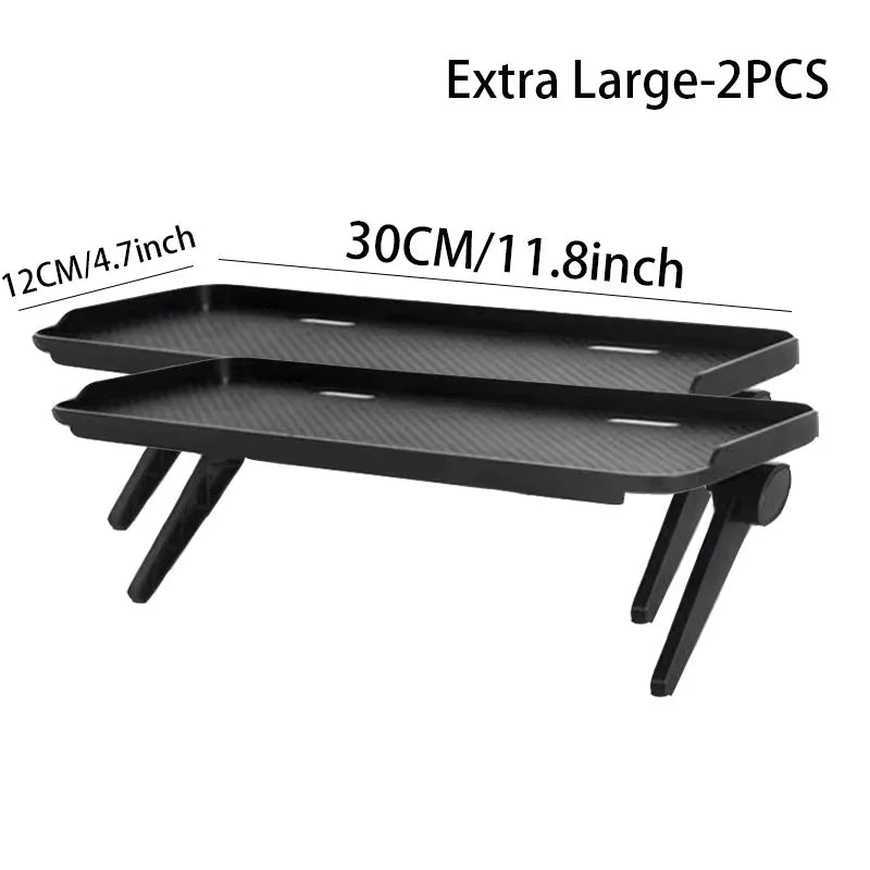 Adjustable TV Screen Top Shelf | Foldable Monitor Storage Rack – Smart Home Organizer