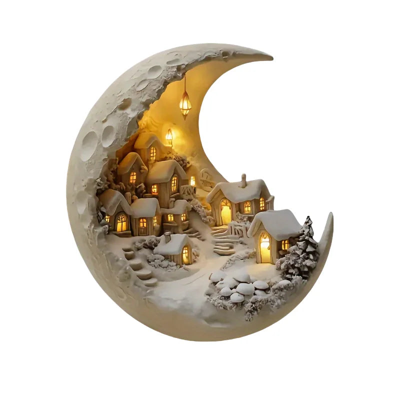 Christmas Xmas Tree Desktop Ornament Moonhouse DIY 2D Decoration Acrylic Merry Christmas Signs Plaque Mother's Day Party Gifts