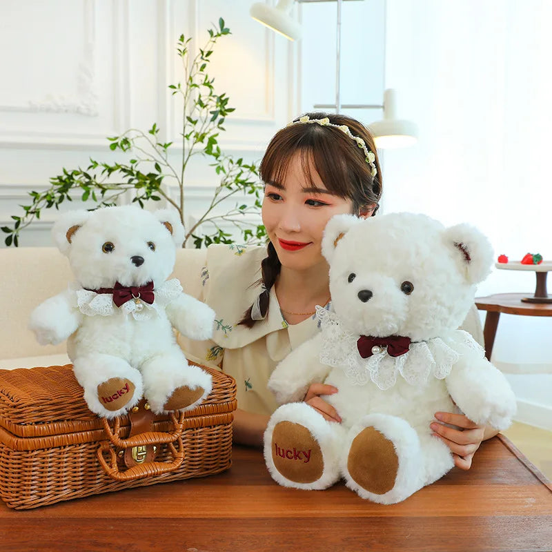 Kawaii Plush Teddy Bear Stuffed Doll Cute Hugging Bear Toy for Kids Birthday Xmas Gift for Girls Wholesale